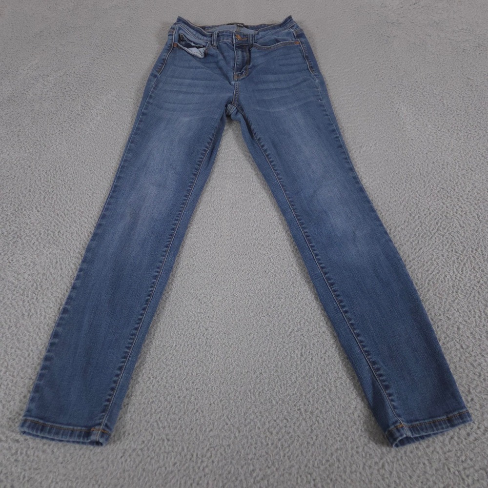 Judy Blue Jeans Womens 3/26 Blue Skinny Leg Medium Wash Stretch Denim Pocket